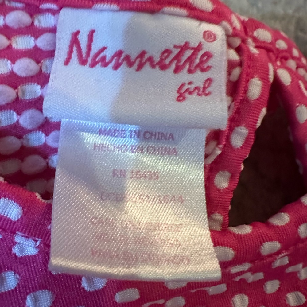 Nannette Pink and White Polka Dot Dress - Picture 5 of 6